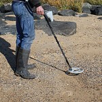 Beach metal detecting is a fun and healthy pastime